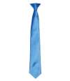 PR755 Premier 'Colours' Satin Clip Tie sapphire blue colour image
